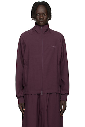Burgundy Sport Uniform Track Jacket