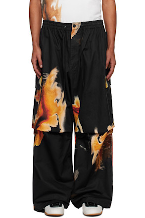 Black AOP UT Twill Cargo Pants