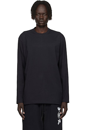 Black Graphic Long Sleeve T-shirt