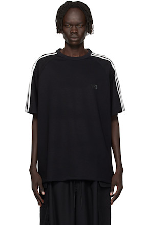 Black Short Sleeve 3-Stripes T-shirt