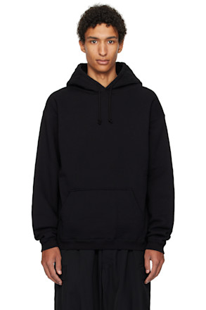 Black Printed Hoodie