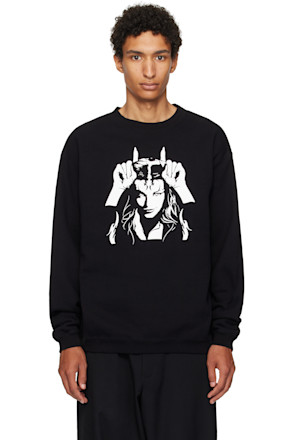 Black Graphic Sweatshirt
