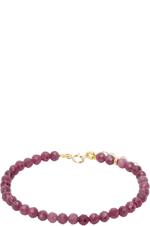 Pink Birthstone July Ruby Bracelet
