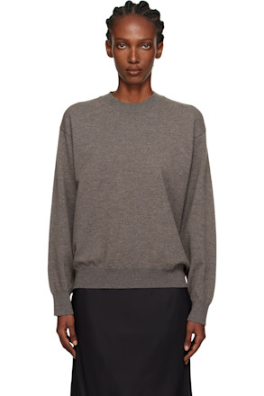 Purple Crew-Neck Open Armhole Sweater
