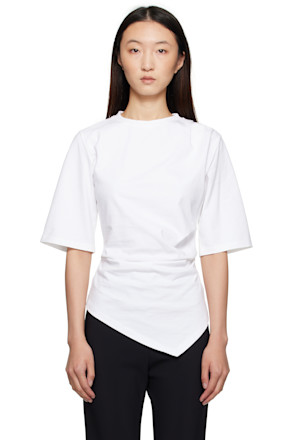 White Reinvented Twisted T-Shirt