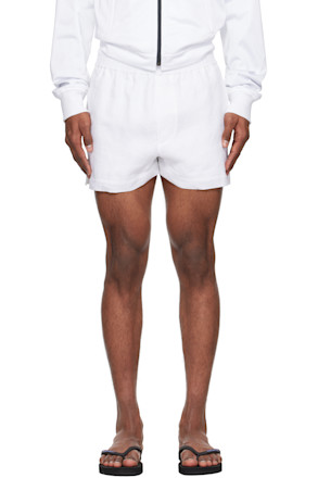 White Summer Lovers Linen Shorts