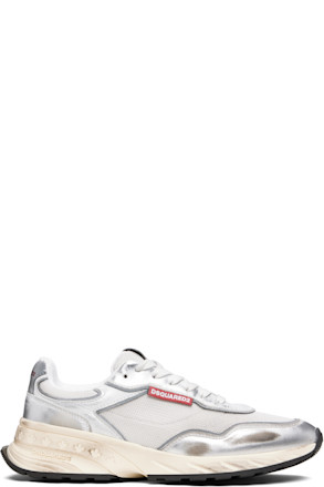 Silver Sprinter Sneakers