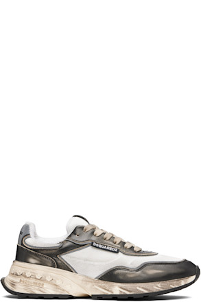 Black & Off-White Sprinter Sneakers
