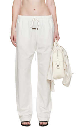 White Relaxed Lounge Pants