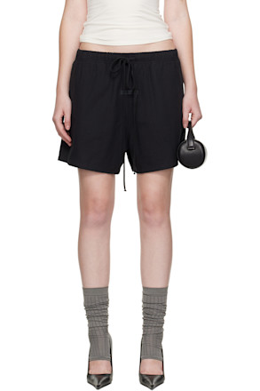 Black Soccer Shorts