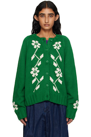 SSENSE Exclusive Green Atomic Cardigan