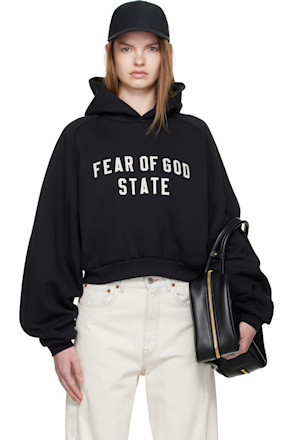 Black Fleece Raglan Hoodie