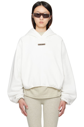 White Modern Fit Hoodie