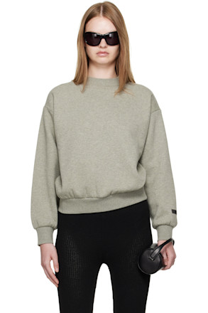 Gray Classic Fit Crewneck Sweatshirt