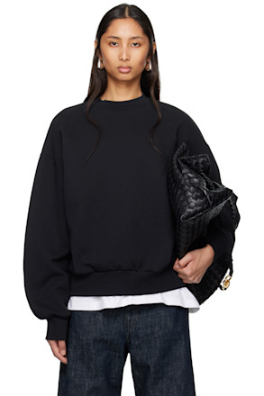 Black Classic Crewneck Sweatshirt