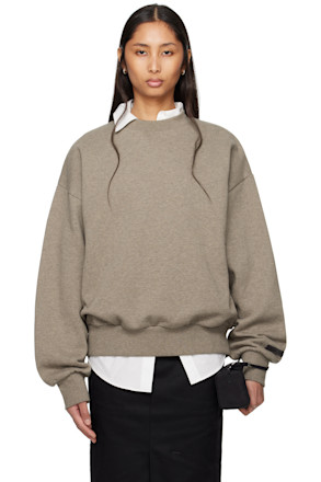 Gray Classic Crewneck Sweatshirt
