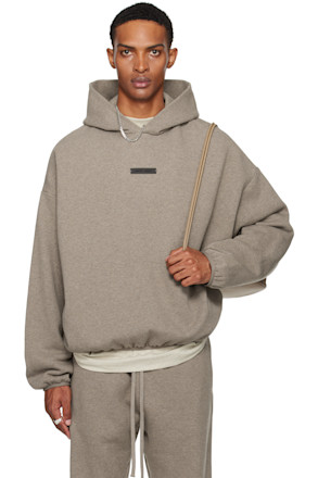 Brown Modern Fit Fleece Hoodie