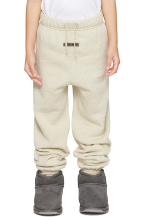 Kids Beige Classic Fleece Sweatpants
