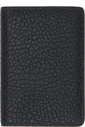 Black Slim 2 Grainy Leather Card Holder