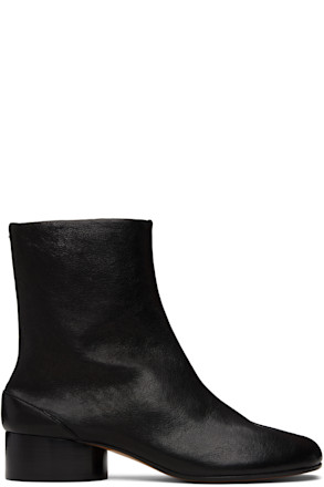 Black Tabi Ankle Boots