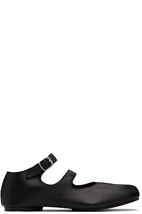 Black Tabi Ballerina Flats