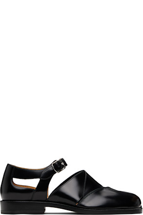 Black Tabi Leather Sandals