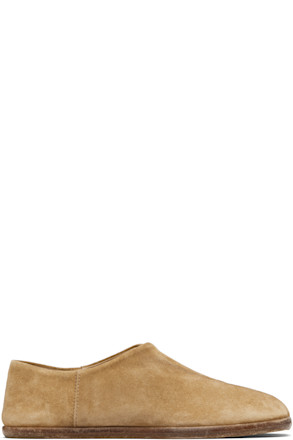 Tan Tabi Babouches Loafers