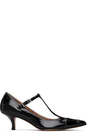 Black Kinkies T-Bar Heels