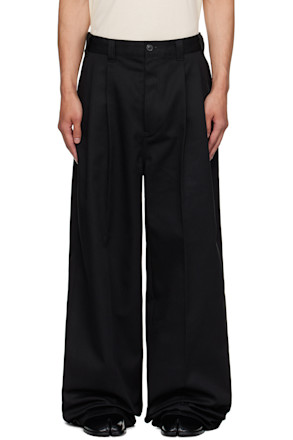 Black Skater Chino Trousers