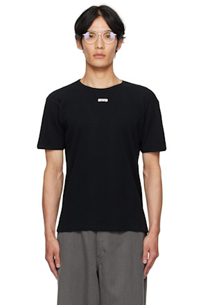 Black Ribbed T-shirt