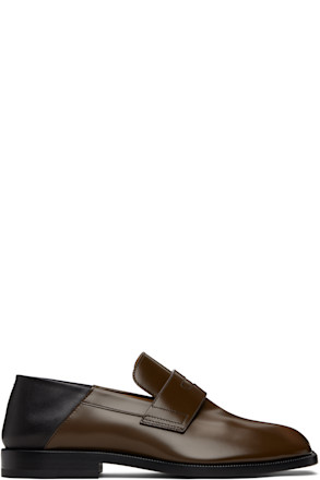 Brown Tabi Babouche Loafers