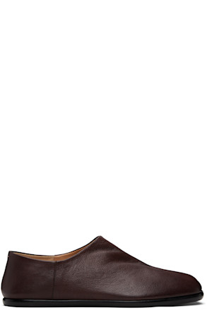 Brown Tabi Babouche Loafers