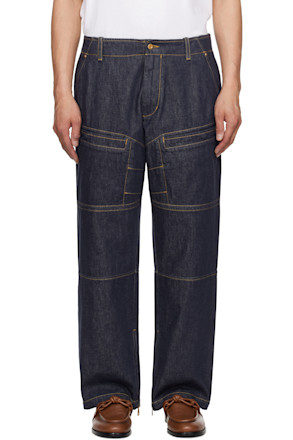 Mercedes-Benz by NIGO Blue Paneled Jeans