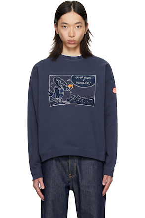 Moncler x Gilga Farm Navy Cotton Sweatshirt