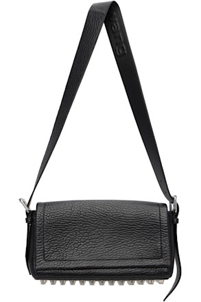 Black Medium Ricco Flap Bag