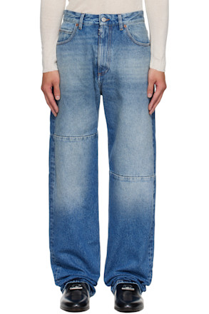 Blue Tapered Jeans