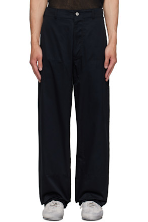 Black Cotton Trousers