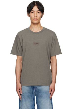 Taupe Logo Patch T-shirt