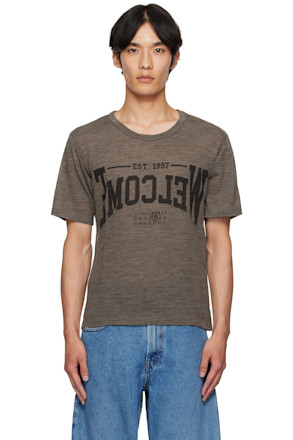 Taupe 'Welcome' T-shirt