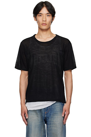 Black Semi-Sheer T-shirt
