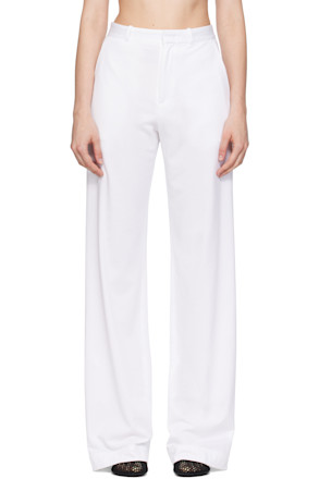 White Classic Trousers
