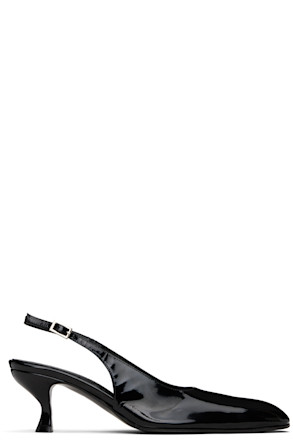 Black Slingback 40mm heels