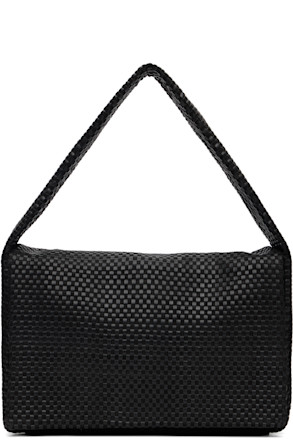 Black Lattice Everyday Satchel
