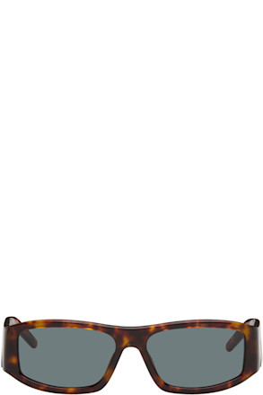 Brown Rectangular Sunglasses