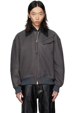Gray Meta Blouson Jacket