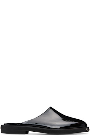 Black Astro Mule Loafers
