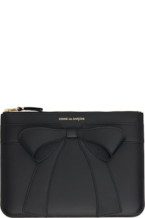 Black Big Bow Pouch