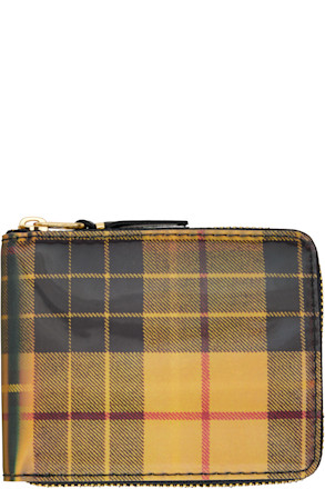 Yellow & Green Lenticular Tartan Wallet