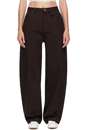 Brown Tapered Bad Girl Jeans