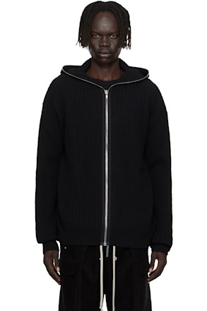 Black Concordians Zipped Hoodie